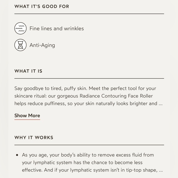 Luxurious face roller by True Botanicals still new in package. Fluorite stone. - Picture 5 of 5